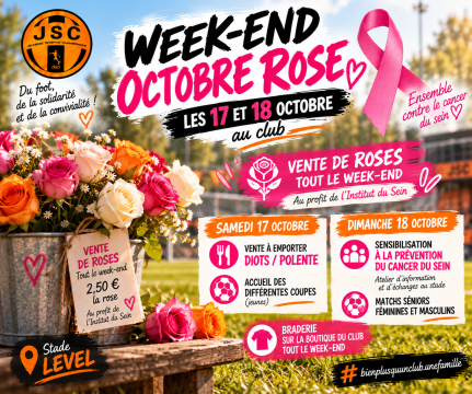 Week-end Octobre Rose au stade
